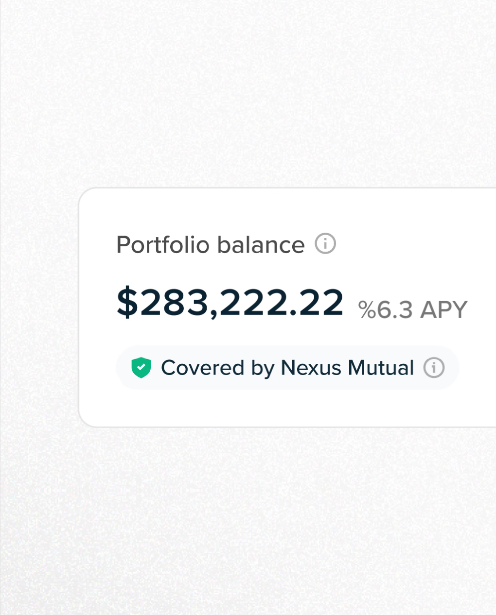 Nexus Mutual mobile interface, screen 3